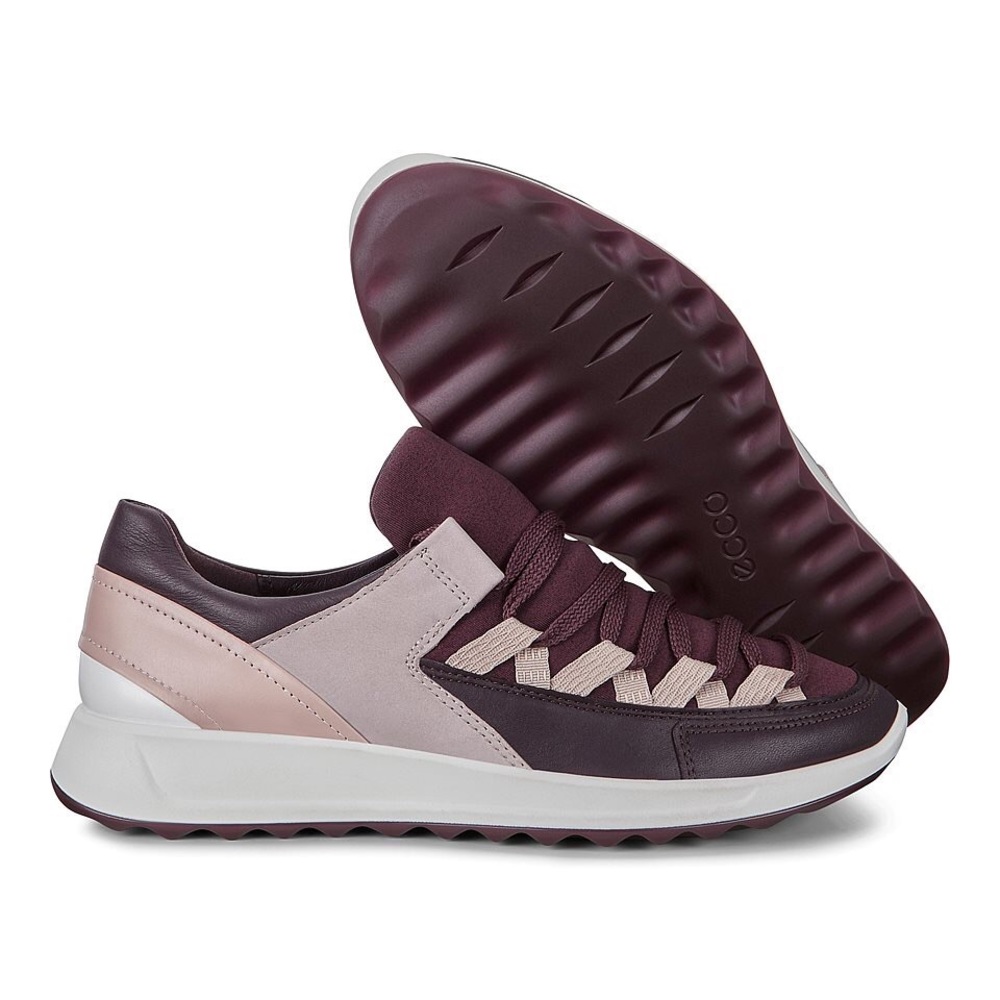 ECCO Flexure Leather Runner II Fig/Black/Grey - EU 42 US 11